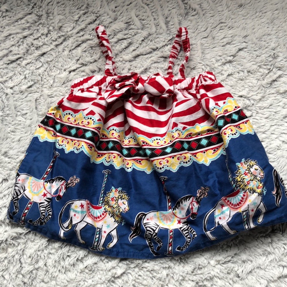 OshKosh B'gosh Red and Blue Carousel Tank Top